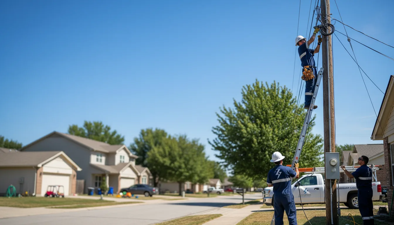 Residential electrician providing installation services in Urbana, MO